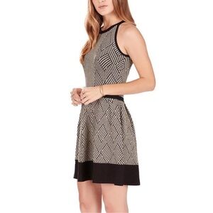 NWT Parker Candace metallic fit & flare knit dress